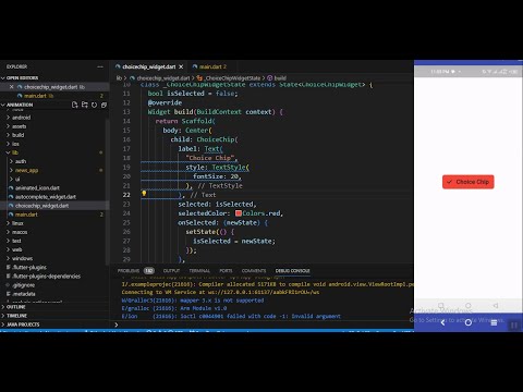 ChoiceChip Widget | Flutter | Dart