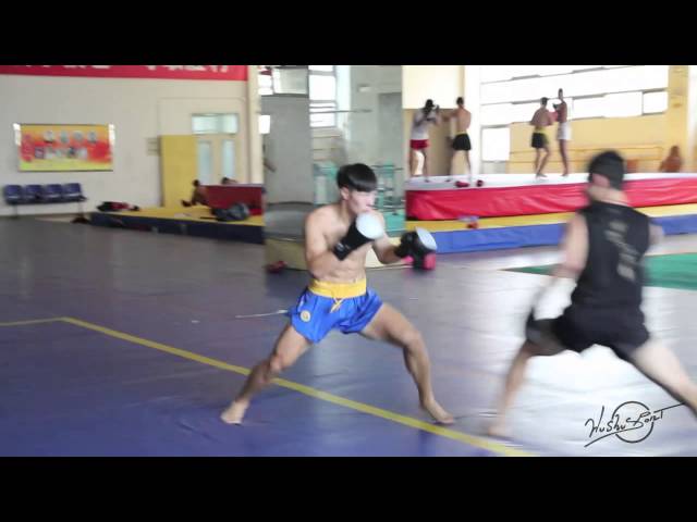 A practice session of the Xian Sanda Team class=