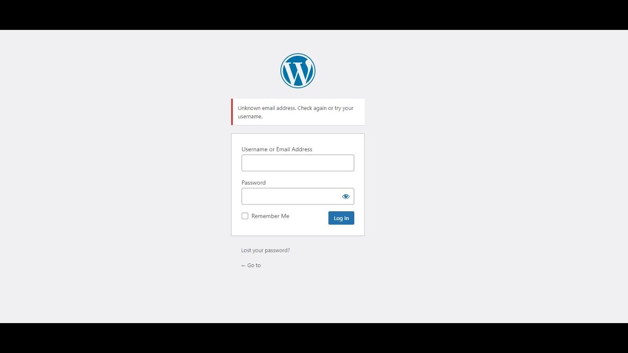 WP Admin Password Forget OR not Working - YouTube