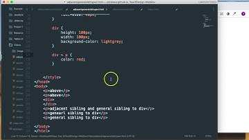 Web Basics - Adjacent and General Sibling Selectors