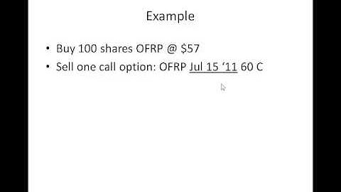 Writing Covered Calls. Part I