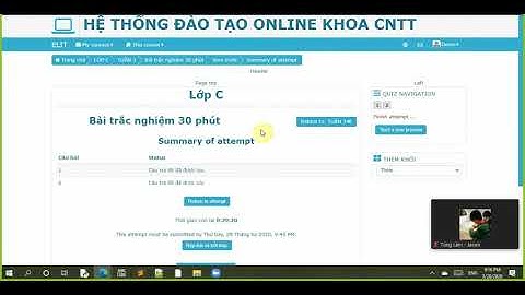 KHOA CNTT HUBT: Hướng dẫn sử dụng LMS Moodle (Phần 2: Tạo Ngân hàng câu hỏi trắc nghiệp)