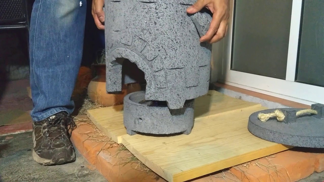 HORNO DE PIEDRA VOLCÁNICA - YouTube