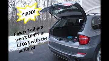 FIXED! BMW Power Tailgate will not open or close; Power Liftgate will not raise up or down
