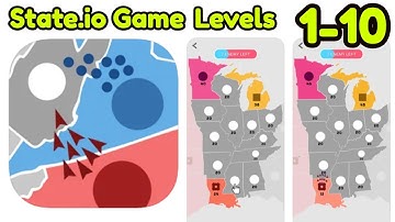 State.io - Conquer the World Levels 1 - 10 Gameplay Walkthrough | (iOS - Android)