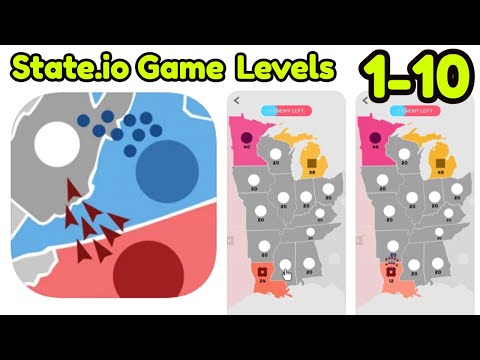State.io - Conquer the World Levels 1 - 10 Gameplay Walkthrough | (iOS - Android)
