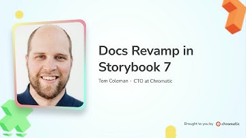 Docs Revamp in Storybook 7 by Tom Coleman | Storybook Day 2023