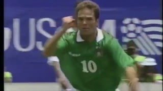 tarjeta ENG/GER México #28 World Cup USA'94, Luis GARCIA C385