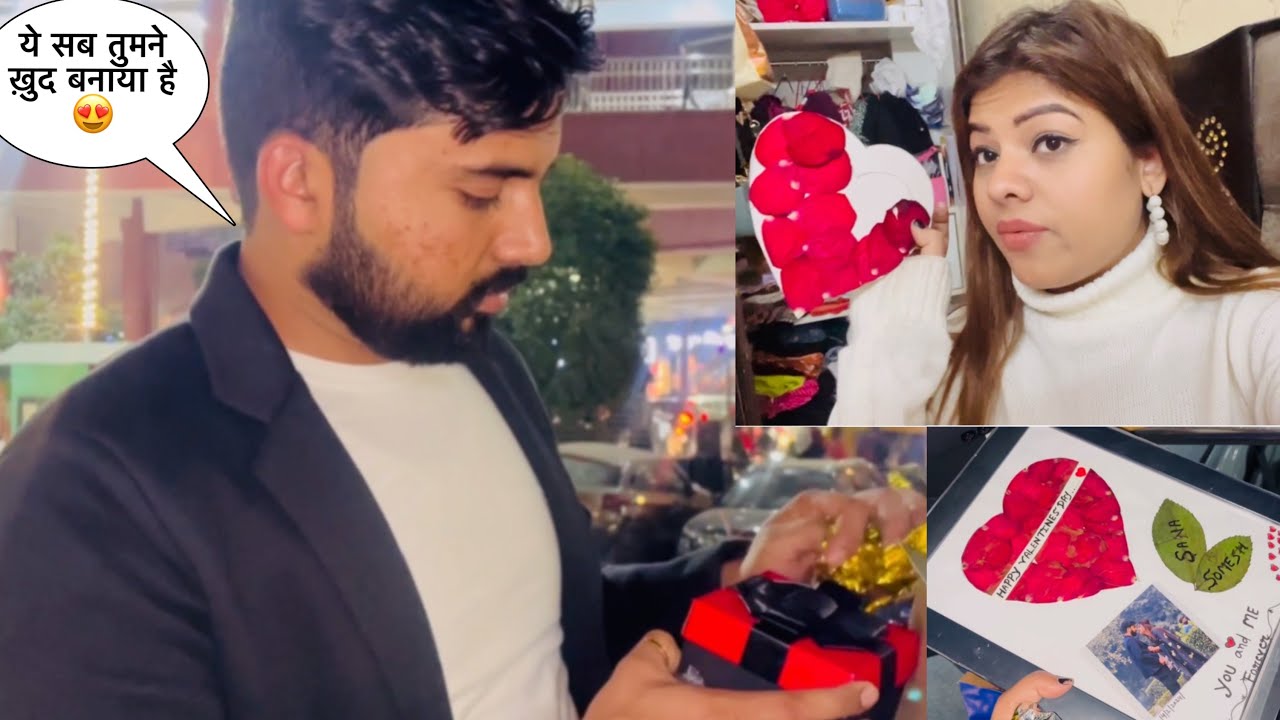 Sana ने दिया Valentine’s Day par ख़ुद से बनाकर gift 🥰😍| Sana Somesh Vlogs |