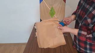 How to make the simplest kite.Master of kite
