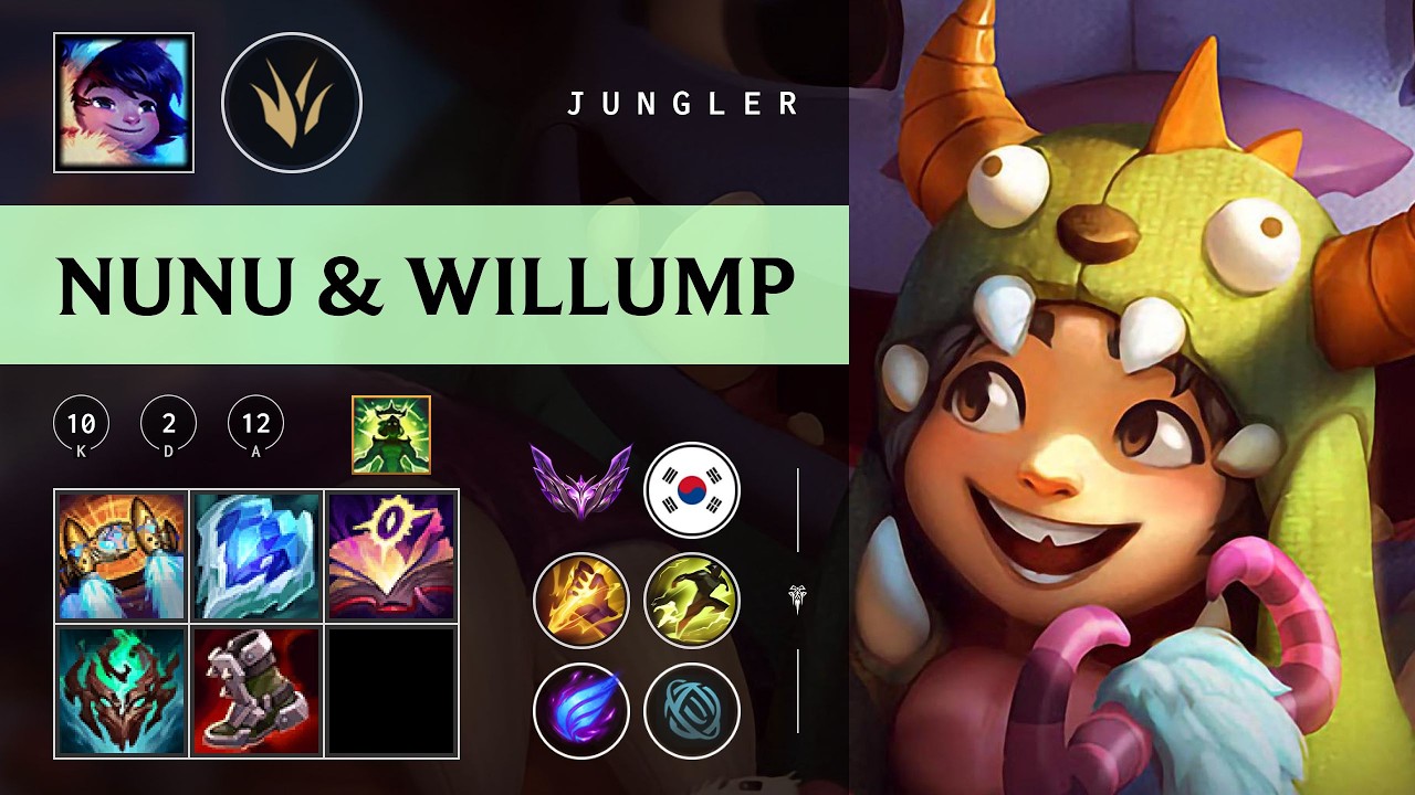 Nunu & Willump Jungle vs Jarvan IV - KR Master Patch 26.03