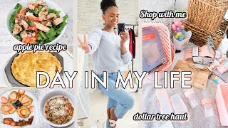 Day in the life , What I eat in a day | Making apple pie & DIY valentines day card | home decor haul