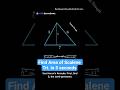 Find Area of Scalene Triangle in 5 secs 🤯 (Without Height) #MathHacks #Geometry #ExamTips#MathShorts