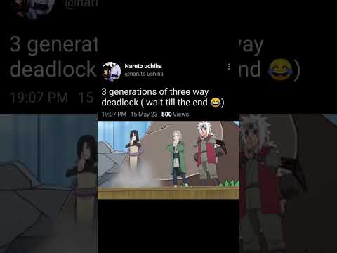 Naruto Three Way Deadlock Naruto Boruto Animeedits Anime Shorts Viral