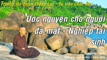Ước nguyện cho người đã mất (Nghiệp tái sinh) - Trưởng lão Thích Thông Lạc - Tu viện Chơn Như