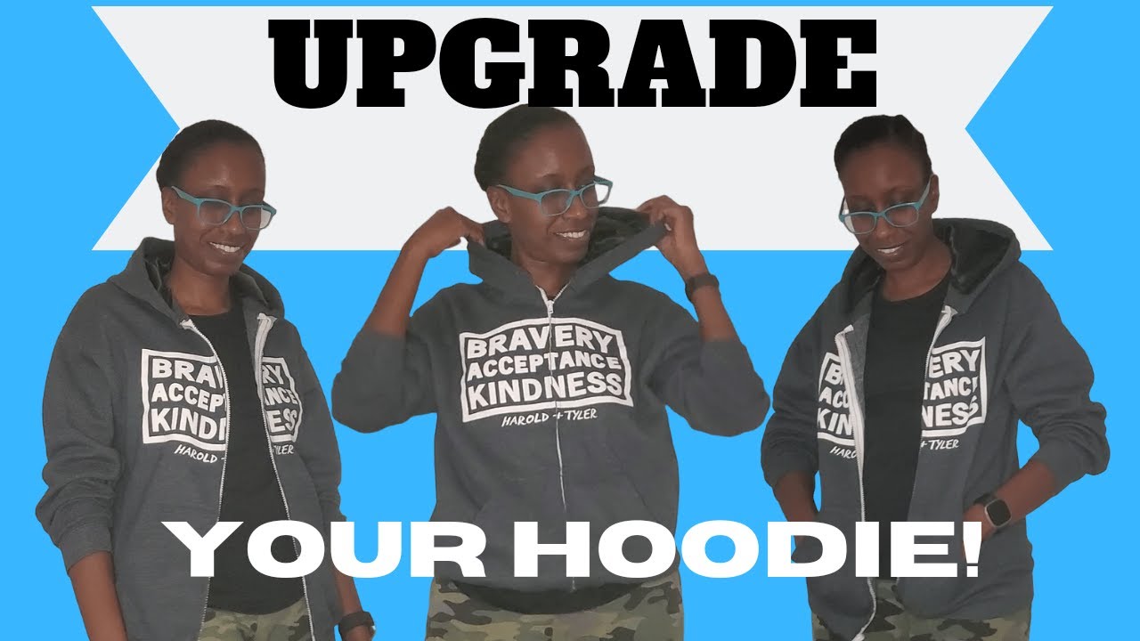 UPGRADE your HOODIE! Easy ways to transform your hoodie - YouTube