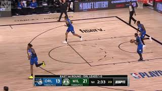 Robin Lopez Full Play Magic Vs Bucks 2019-20 Playoffs Game 2 Smart Highlights