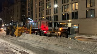 Snow Removal Operation Downtown Ottawa first of the season