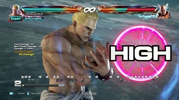 TEKKEN 7 geese Howard rage art combo 123 damage