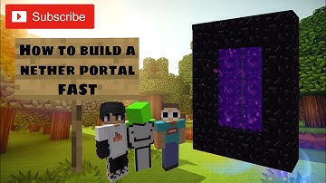 How to build a fast nether portal with lava pool