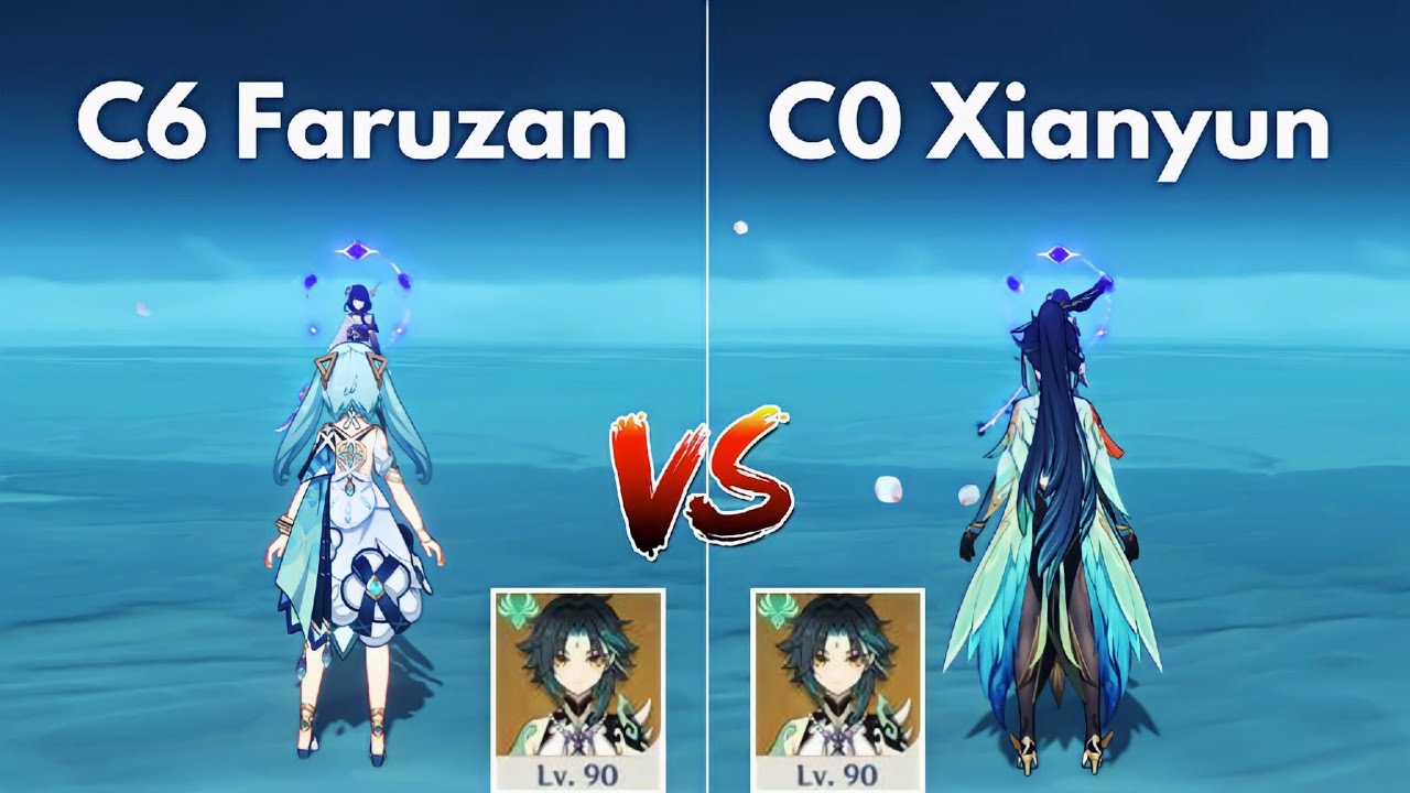 C0 Сяньюнь против C6 Фарузан!! Лучшая поддержка для Сяо! [Genshin Impact]
