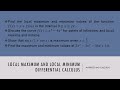 Local Maximum and Local Minimum/Differential Calculus/Matrices and Calculus