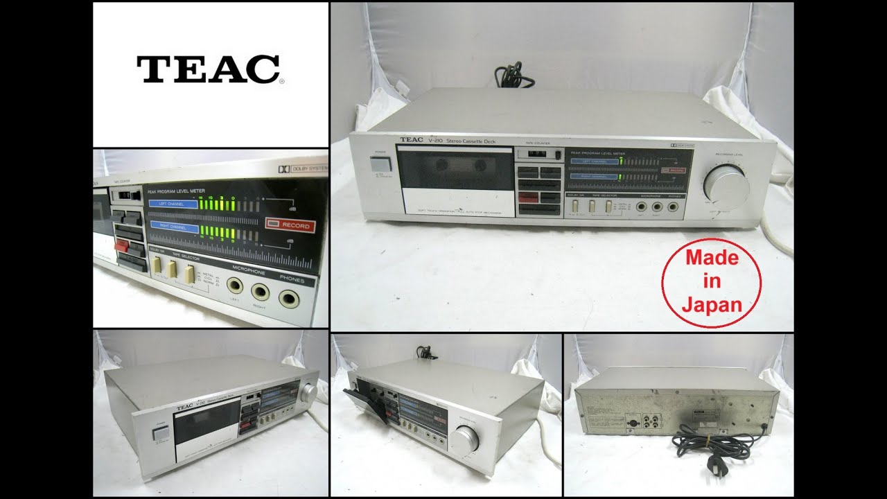 TEAC V-210 Stereo Cassette Deck (Made in Japan) - YouTube