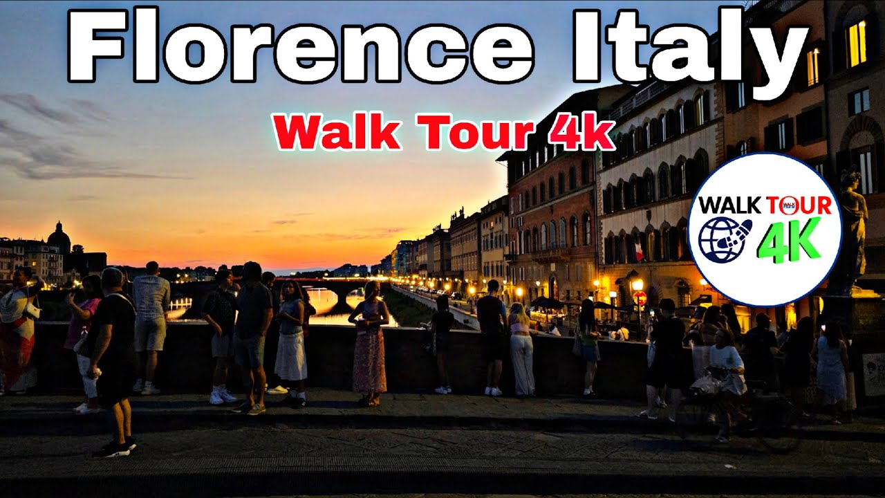 🇮🇹 Florence Italy 🇮🇹 night Walk Tour 4k 60 Fps UHD 2025