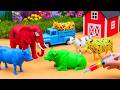 AMAZING TOY WALKING COW AND ELEPHANT🐄🐘WADIDAU‼️PROSES POTONG SAPI KURBAN SIMOLASI Part 47
