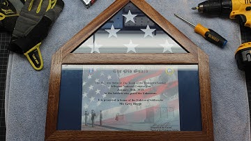 Flag Display Case With Certificate / Jon