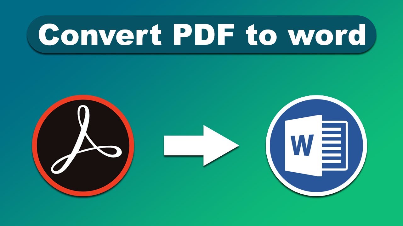 How to Convert PDF File to word Using Adobe Acrobat Pro 2017 - YouTube