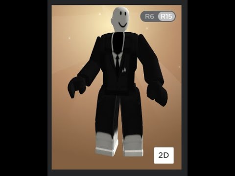 How To Make Slender Man Avatar In Roblox For Free 2020 Youtube - slender man roblox avatar mocap