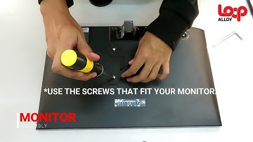 LOOP ALLOY Dual Monitor Bracket Mount with C-clamp or Grommet options