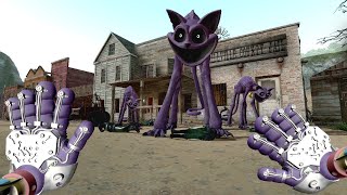 CATNAP FROM POPPY PLAYTIME AND HIS FRIENDS ATTACKED OUR VILLAGE | GARRY`S MOD