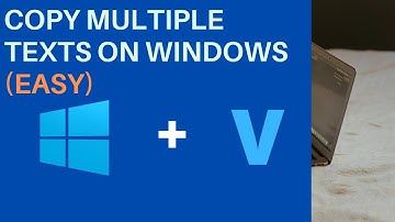How to copy/paste multiple texts on windows (NEW)
