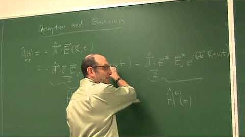 UNM Phys 531 2011   Lec17   Absorption, emission, multiplets, and 6J Symbols