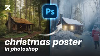 Making a Christmas Poster in Photoshop | Speed Art