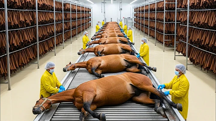Inside the Horse Leather Factory–Million-Dollar Products Are Made from Horse Skin (Full Process)
