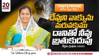 Today's Promise and Prayer | Shekena Glory Short Message | God Greatest Miracles | Shekena Glory