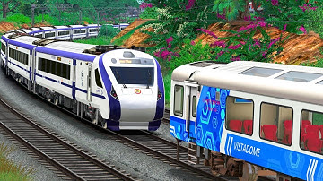 VANDE BHARAT COUPLING AC TOURIST CAR | BUMPY RAILROAD | RAILWORKS | INDIAN TRAIN SIMULATOR GAMEPLAY
