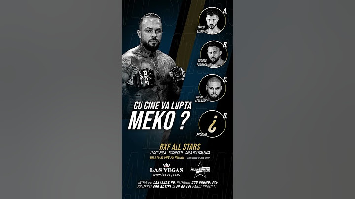 Cu cine crezi că va lupta Meko în gala RXF 48 ALL STARS din 11 Decembrie? #shorts #rxf #mma