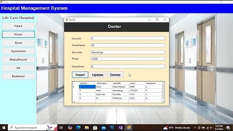 C# Full Project (Hospital Management System) with Source Code
