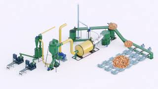Производство Топливных Пеллет - Как работает Линия производства гранул?