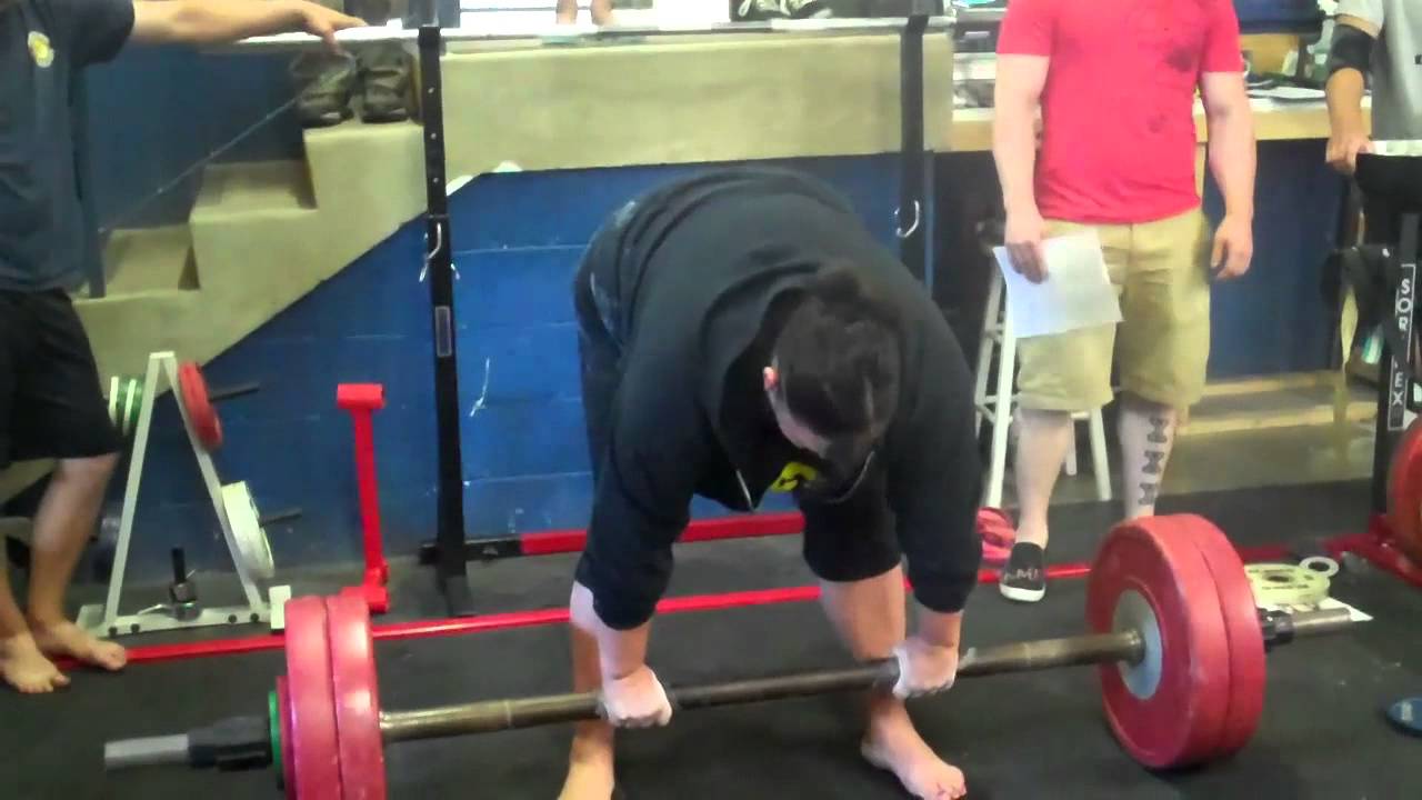 World Record Double Overhand Axle Deadlift 270.4 lbs, Amy Wattles