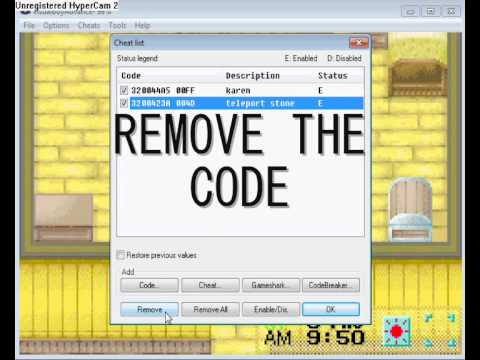 harvest moon fomt - teleport stone gameshark code