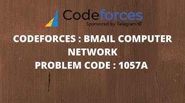 Bmail Computer Network codeforces solution || Codeforces bmail computer network solution || 1057A