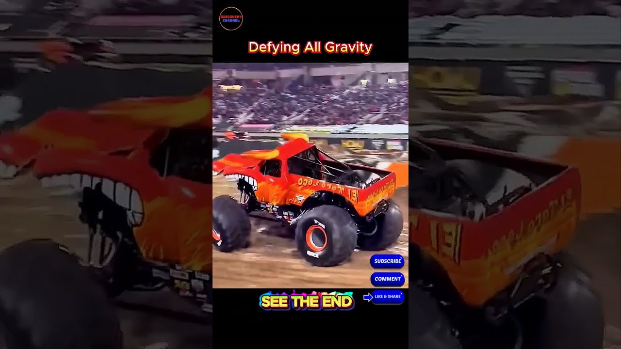 Monster Truck GOES AIRBORNE! 😱 | EPIC Jump Stuns Stadium Crowd!