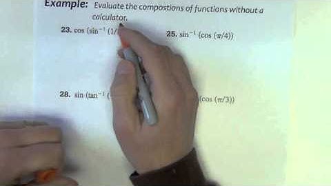 Trigonometry - Section 4.7 - Part 2