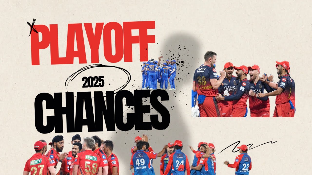 IPL 2025 Playoff Chances! Which Teams Will Qualify? 