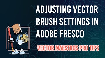 #vectormaestrosprotips  - adjusting vector brush settings in Adobe Fresco
